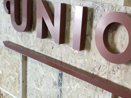 Built-up Lettering example